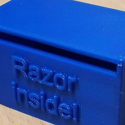 Customizable DE razor disposal box