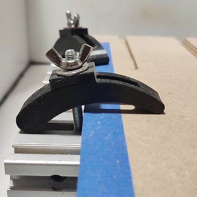 Small cnc router table clamp