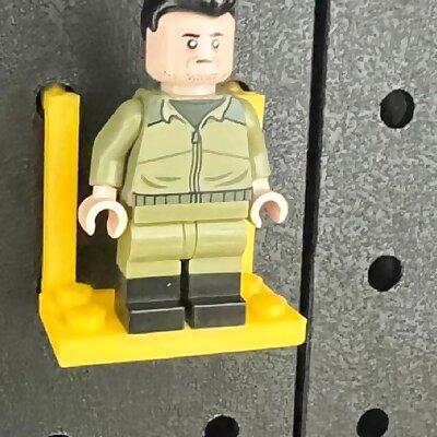 Legolike connector for Pegboard
