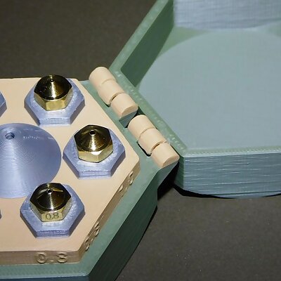 Nozzle holder box in hexie style