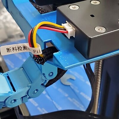 Ender 3v2Aquila Cable Chain Extruder Mount with Filament Runout