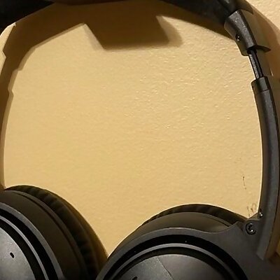 Wallmounted headphone hanger