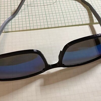 Frames for sunglasses using reclaimed lenses from cheap fitovers