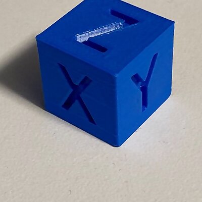 XYZ Calibration cube 20x20x20mm