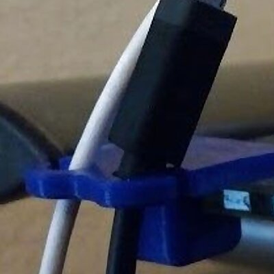 USB Cable Keep for 5mm Glass Desk