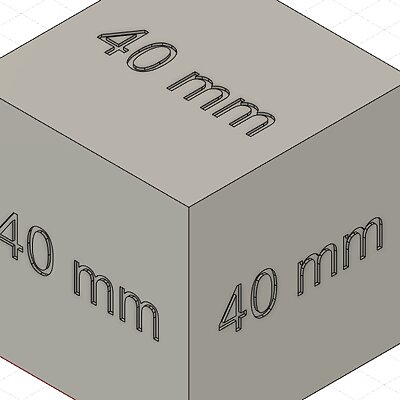 40x40x40 mm cube
