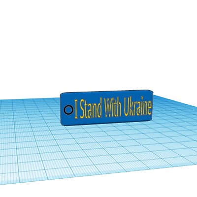 I Stand With Ukraine Keychain