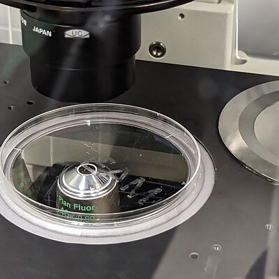 Petri Dish Lid Holder for Microscopes