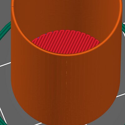 125x15mm tube printed as vase for Z axis test on high parts