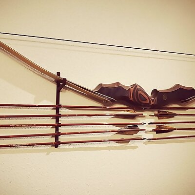 Bow and arrows  wall mount