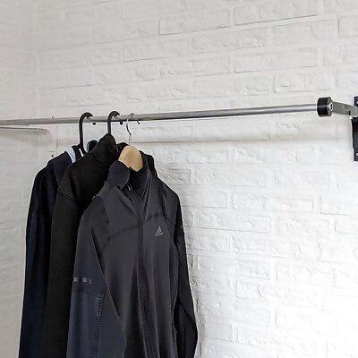 Wallmounted Clothes Hanger for Ironing