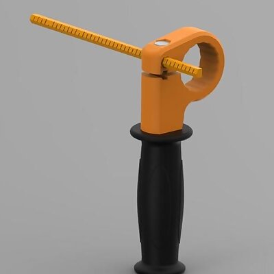 Handle with depth stop for 43mm standard connection