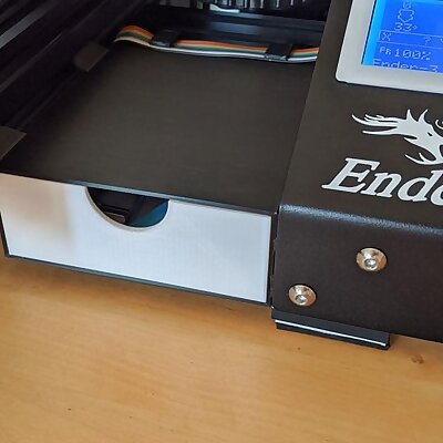 Ender 3 Pro compact tool drawer integrated cable management