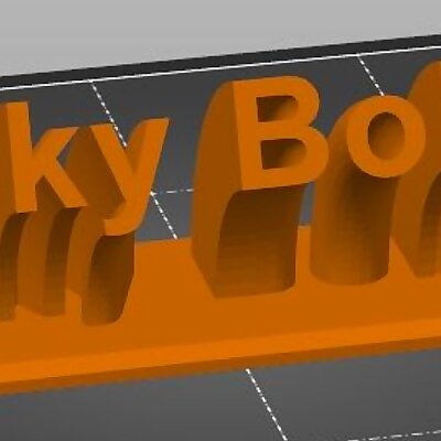 3D Nameplate From Tutorial Ricky Bobby