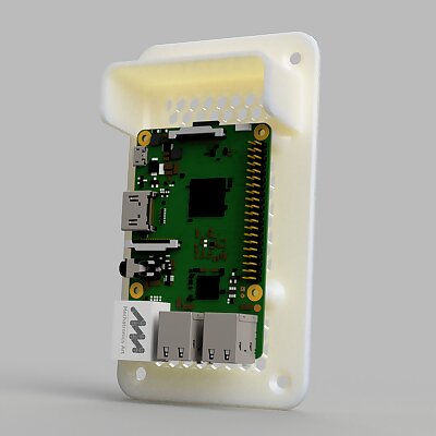 Wall Mounting plate for RaspberryPi