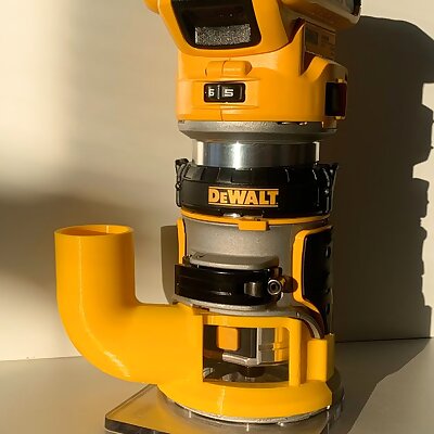 dust and sawdust extraction module for DeWalt milling machine DCW600 DCW604