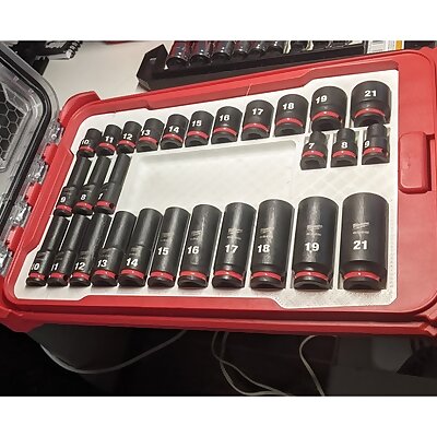 Milwaukee Packout Metric 38 Impact Socket Tray