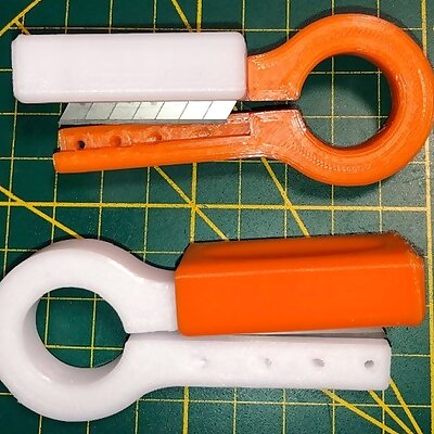 Filament Cutter  multi angle 90° 60° 45° 30°  fully printable  only 9mm Snap Off Blade required