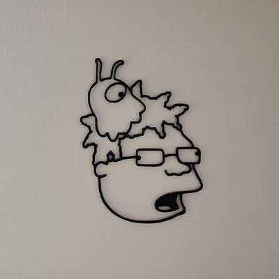 Hermes Brain Slug  Futurama Wall Art