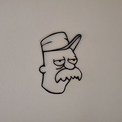 Scruffy The Janitor  Futurama Wall Art