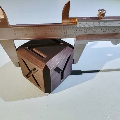XYZ 100mm calibration cube  skew correction test piece