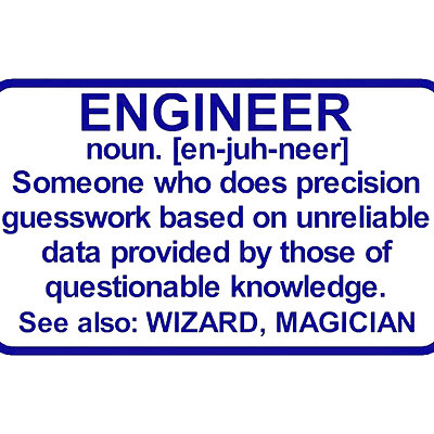 Engineer Definition sign