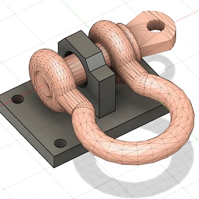 movable shackle with retaining plate RC 110