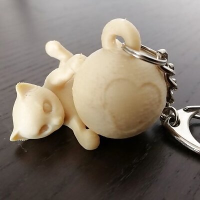 Pluto Cat Keychain