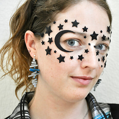 Floating Moon and Stars Mask