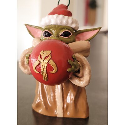 Baby Yoda Ornament with Signet