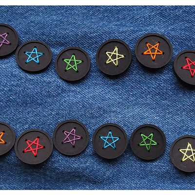 Oneinch FiveHoled Buttons 12