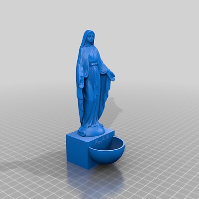 Virgin Mary Holy Water Font
