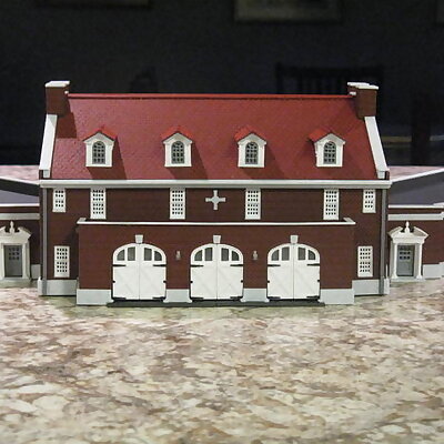 HO Scale Fort Knox Fire Station and Guard House