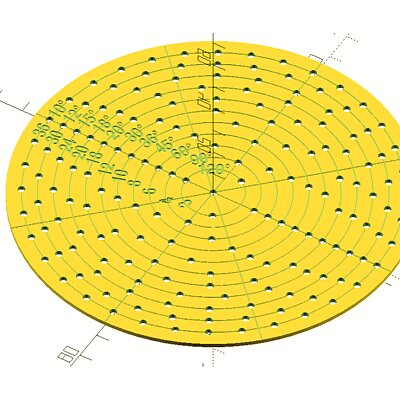Circular Holes Marking Template