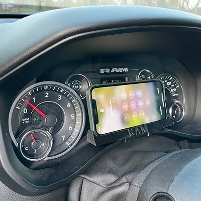 Phone Mount for Instrument Cluster Dash Universal Compatible with Ram Truck and other Vehicles