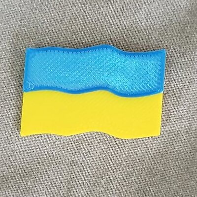Ukraine flag thin