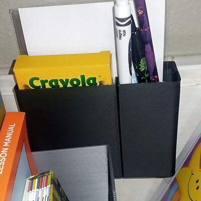 Hanging Pencil  Crayon Box Semidivided