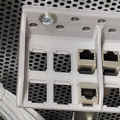 Blank patch panel holder for 12 LAN network cable connectors