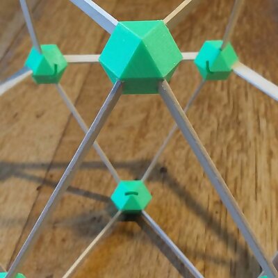 Hub for Popsicle Stick Cuboctahedron