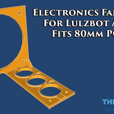 Electronics Fan Mount for Lulzbot AO100