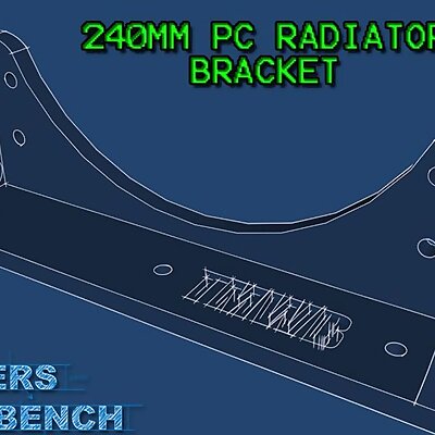 240mm PC Radiator Mounting Bracket