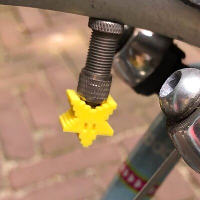 Happy star bicycle valve cap for dunlopblitz
