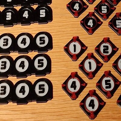 XWing Miniatures  Ship Numbers and Target Lock Tokens