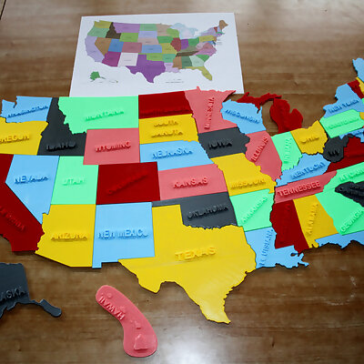 USA map puzzle
