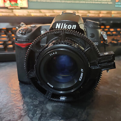 Lens gear focus ring for the Nikon 50mm f14D AF