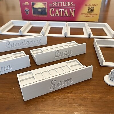 Settlers of Catan Parts and Card Holder Set
