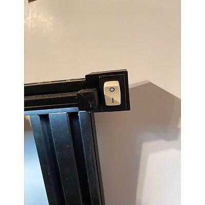 Ender 3 LED bar mount with switch