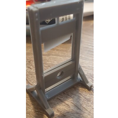 Guillotine for DND no support glue together