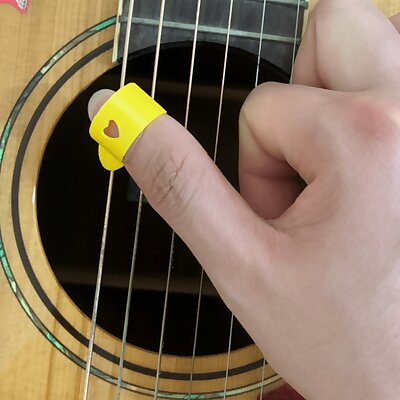 Nail for guitar finger