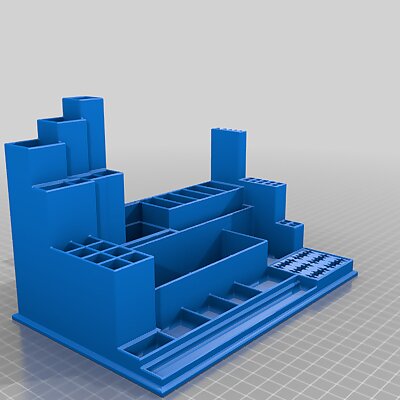 Desktop Tool Tray Organizer remix with memory card area